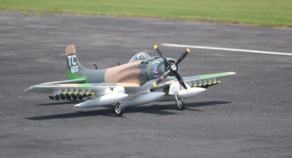 LEGEND HOBBY ALL NEW 86″ A-1 SKYRAIDER MODEL OVERVIEW VIDEO