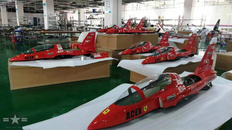 view of the VIPER 1.8M – KYHK RC  being boxed at the factory