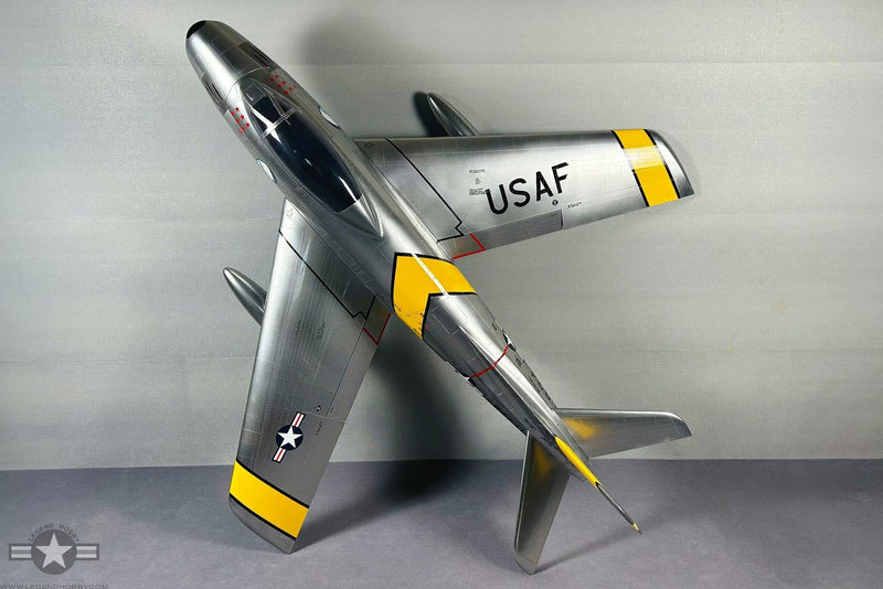 silver version of  F-86 Sabre 1.8M by KYHK RC