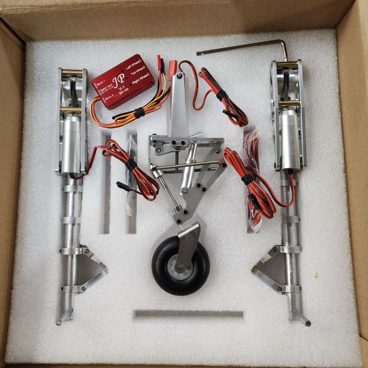 SEAGULL MODELS 81″ P-47 MAIN GEAR AND TAIL GEAR ELECTRIC RETRACTS by J