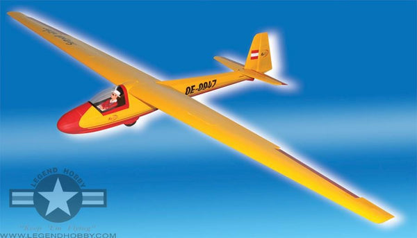KA8B Glider 3 Meter Red/Yellow | Seagull Models