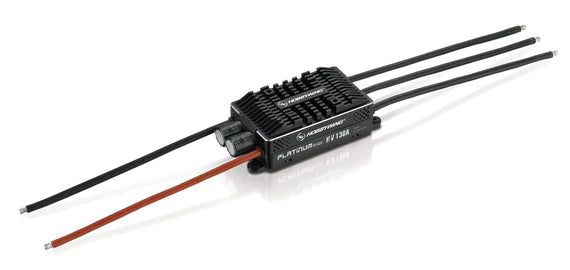 view of HobbyWing Platinum Pro V4 Series 130A OPTO HV ESC (6-14s) with wires