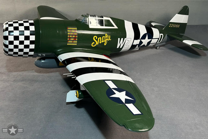 side view of P-47B 2.85M WINGSPAN by KYHK RC