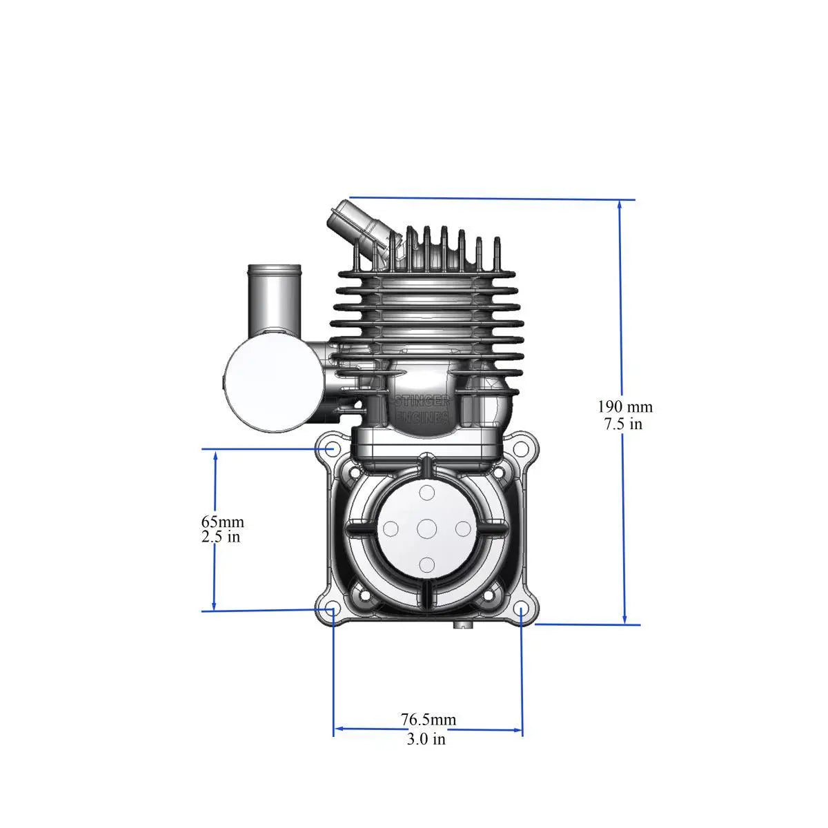 STINGER PRO 63cc SE GAS ENGINE