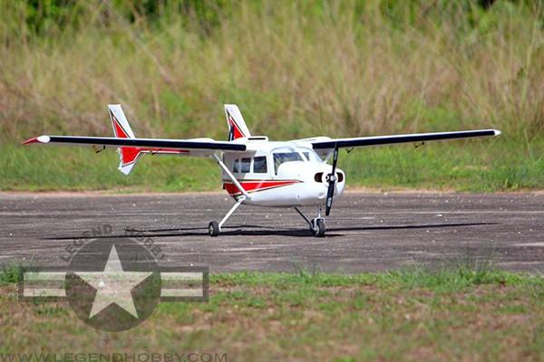 76.8" Cessna 337 O-2A Skymaster Warbird Red/White | Seagull Models