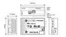FrSky TD R12 Dual Band Receiver with 12 Channel Ports 03022036