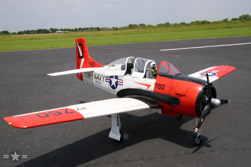 1/6 Scale T-28B Trojan Red/White | 82.5" | Legend Hobby