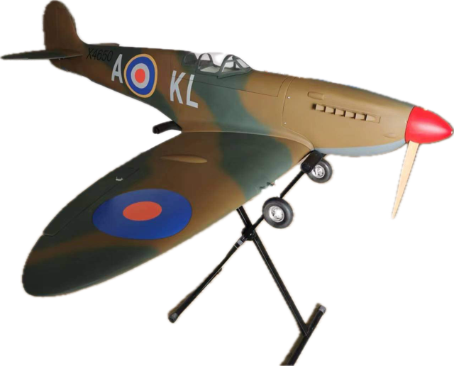 ZWX 81" Spitfire Battle of Britain Green/Brown Full Composite Warbird