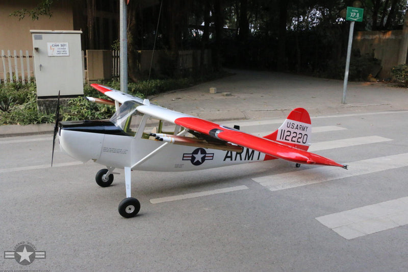 L-19 Bird Dog White/Red | 156" Wingspan | Legend Hobby