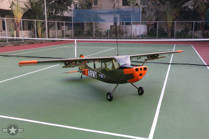 L-19 Bird Dog Olive Drab/Orange  | 156" Wingspan | Legend Hobby