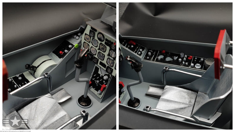 view of the cockpit inside  F-86 Sabre 1.8M by KYHK RC