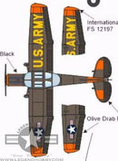 L-19 Bird Dog Olive Drab/Orange  | 156" Wingspan | Legend Hobby