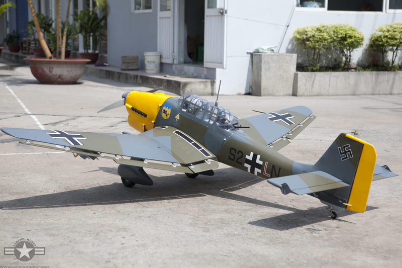 JU-87 Stuka | 90" Yellow/Green | Seagull Models