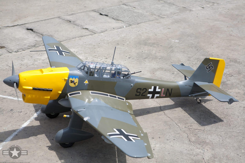 JU-87 Stuka | 90" Yellow/Green | Seagull Models