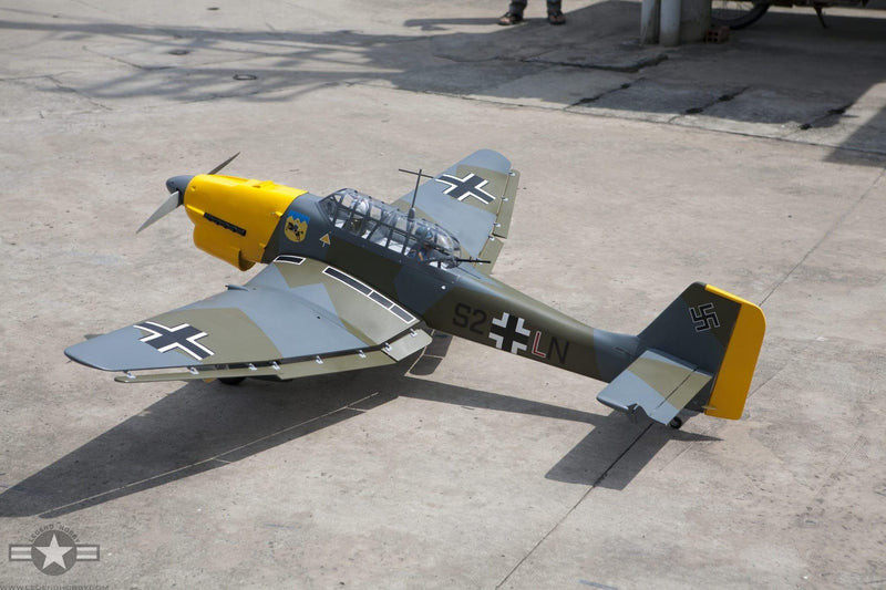 JU-87 Stuka | 90" Yellow/Green | Seagull Models