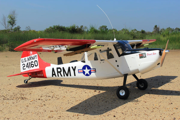 Cessna L-19/O-1A Bird Dog Dead Eye | 122" 60cc-85cc | Seagull Models