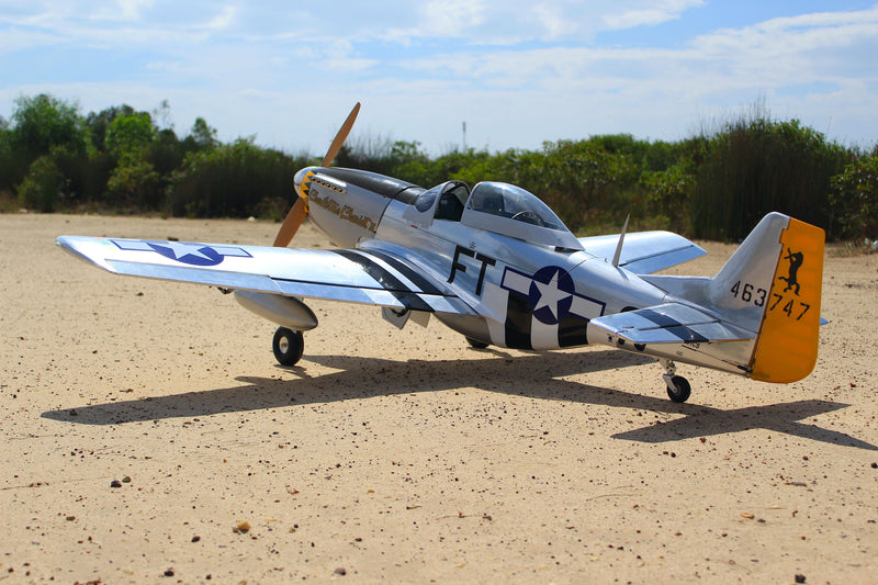 71" P-51D SILVER CUSTOM 26cc-35cc | Seagull Models SEA391SLVR