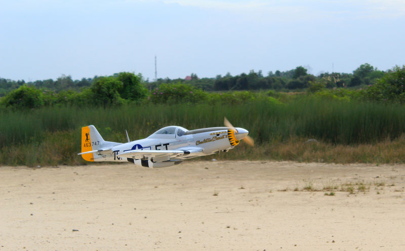 71" P-51D SILVER CUSTOM 26cc-35cc | Seagull Models SEA391SLVR