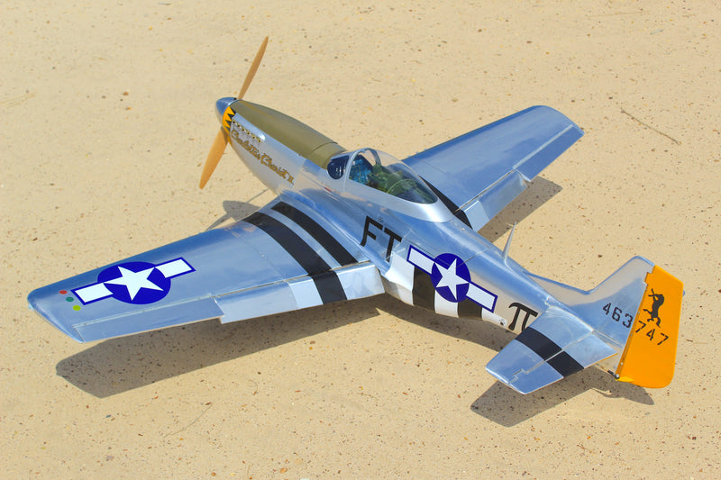 71" P-51D SILVER CUSTOM 26cc-35cc | Seagull Models SEA391SLVR