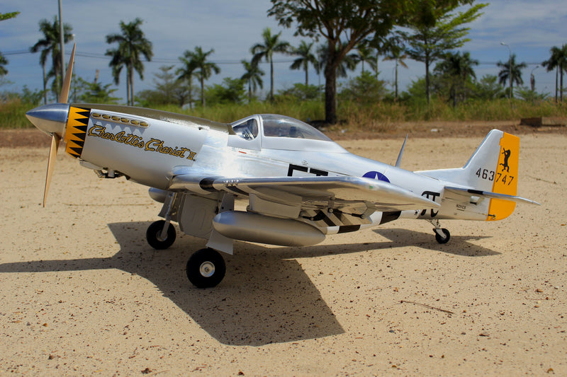 71" P-51D SILVER CUSTOM 26cc-35cc | Seagull Models SEA391SLVR