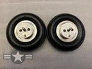 Scale Wheels w/ Brake Hubs for 1/6 Scale T-28B Trojan 82.5" | Legend Hobby