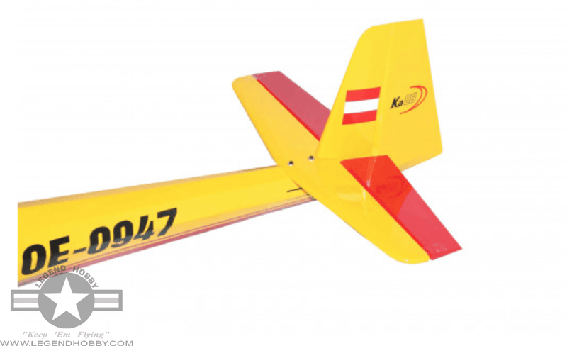 KA8B Glider 3 Meter Red/Yellow | Seagull Models