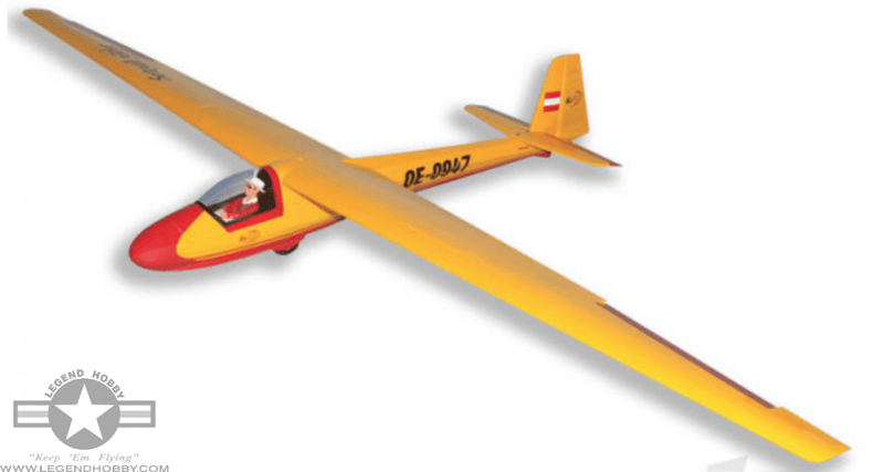 KA8B Glider 3 Meter Red/Yellow | Seagull Models