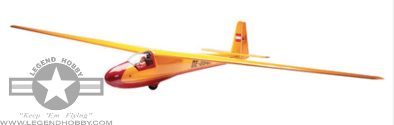 KA8B Glider 3 Meter Red/Yellow | Seagull Models