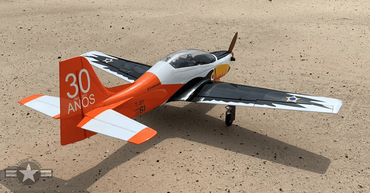 Maquette Bois Embraer EMB 312 Tucano - Réplique Avion Léger - Fabriqué Philippines