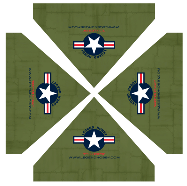 LEGEND HOBBY 10x10 CANOPY WITH DOUBLE SIDED WALL - OLIVE SET