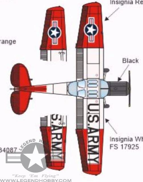 L-19 Bird Dog White/Red | 156" Wingspan | Legend Hobby