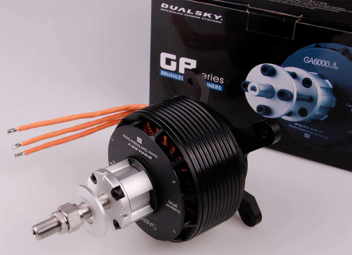 DUALSKY Xmotor GA6000.8S Single Motor Shaft 180 KV 28-Pin To 6800W (55-60ccm) with its box