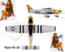 87" Piper Cherokee 140 TRIBUTE SCHEME 35cc-40cc | Legend Hobby