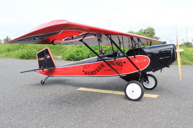 view of the Pietenpol Air Camper Replica J3 (ARF) on the runway