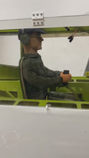 22" Tall Military Pilot Figure Servo Moving Head- WARBIRD PILOTS