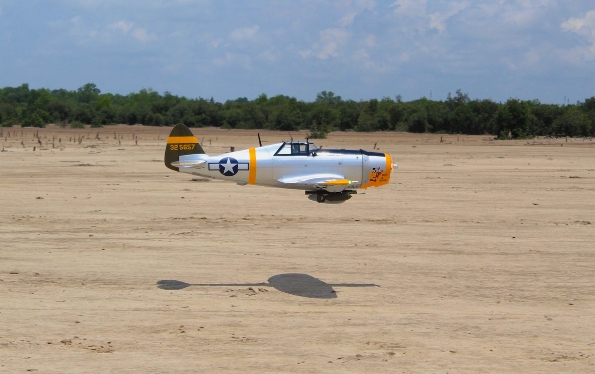 メル29681　1207 SEAGULL MODELS 81″ P-47 MAIN GEAR AND TAIL GEAR ELECTRIC