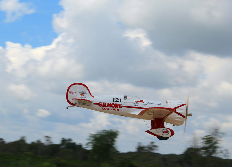 side view of Gilmore Red Lion Racer 81" (ARF) from Seagull Models flying