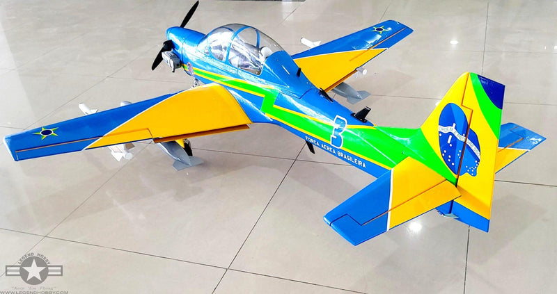 SEAGULL MODELS SUPER TUCANO T-27 "BRAZIL AIR FORCE" 65" Wingspan 15cc-20cc  SEA379