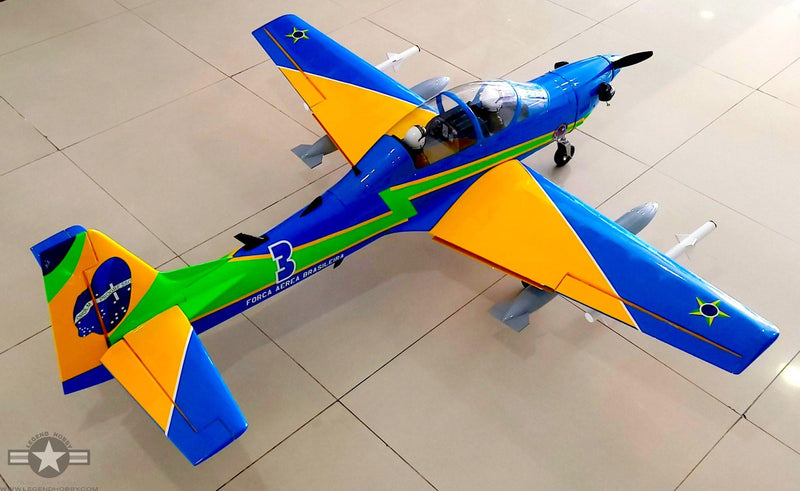 SEAGULL MODELS SUPER TUCANO T-27 "BRAZIL AIR FORCE" 65" Wingspan 15cc-20cc  SEA379