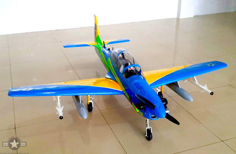 SEAGULL MODELS SUPER TUCANO T-27 "BRAZIL AIR FORCE" 65" Wingspan 15cc-20cc  SEA379