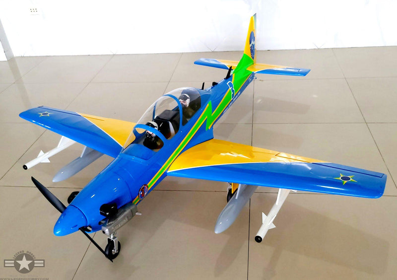 SEAGULL MODELS SUPER TUCANO T-27 "BRAZIL AIR FORCE" 65" Wingspan 15cc-20cc  SEA379
