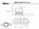 Hitec D955TW 32-Bit, High Torque, Titanium Gear Servo