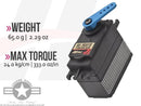 HS-7955TG High Torque Titanium Gear Coreless Ultra Premium Servo