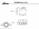 Hitec HS-85MG Premium Metal Gear Micro Servo