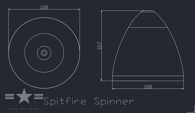 ZWX 81" SPITFIRE  3 BLADE SPINNER