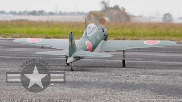 ZWX A6M ZERO 71″ FULL  COMPOSITE WARBIRD - GREEN