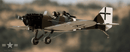 side view of JUNKERS CL1 G-BUYU 15cc flying