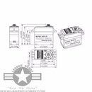 KingMax Coreless KM5510MD--57g 9kg.cm torque,digital,metal gears standard servo
