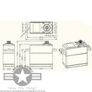 KingMax BLS6218CHV - 250 Ounce torque high-precision metal gear servo