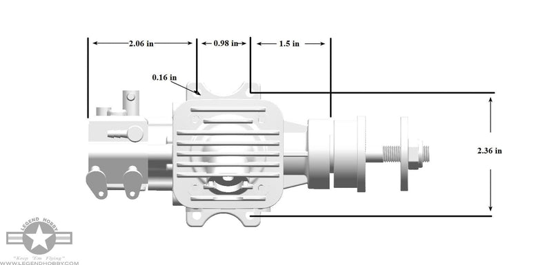 RCGF 15cc SE Stinger Engine